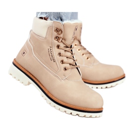 EVE Stivali in legno da donna con isolamento, beige Tiempo