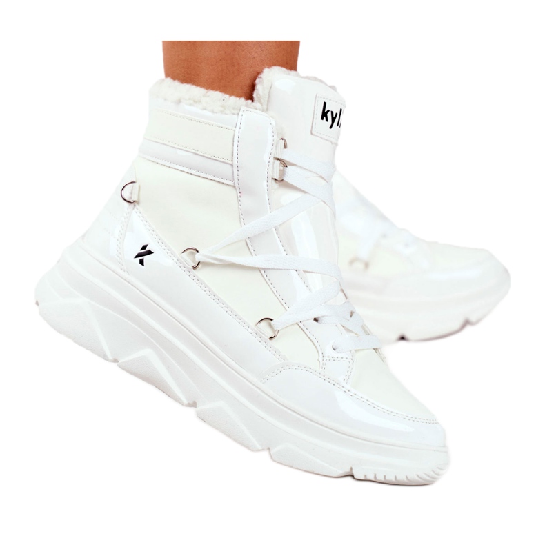 Kylie Crazy Sneakers da donna Bianco Stivali da neve Missy bianca