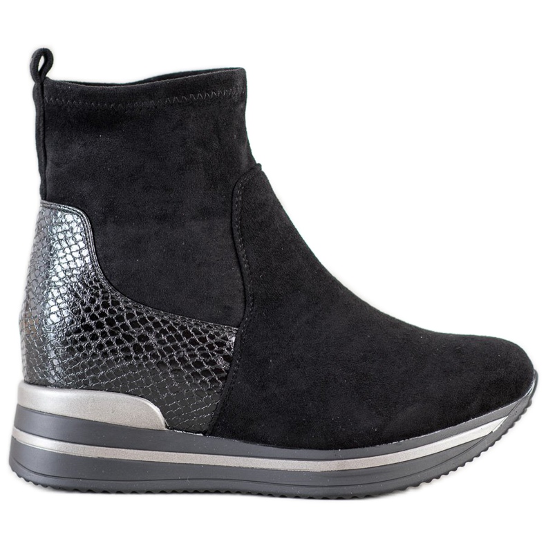 Gogo Stivali con zeppa nero