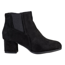 Clowse Stivali classici in pelle scamosciata nero