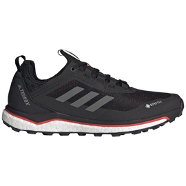 Adidas Terrex Agravic Flow scarpe da uomo nere e rosse FU7448 nero