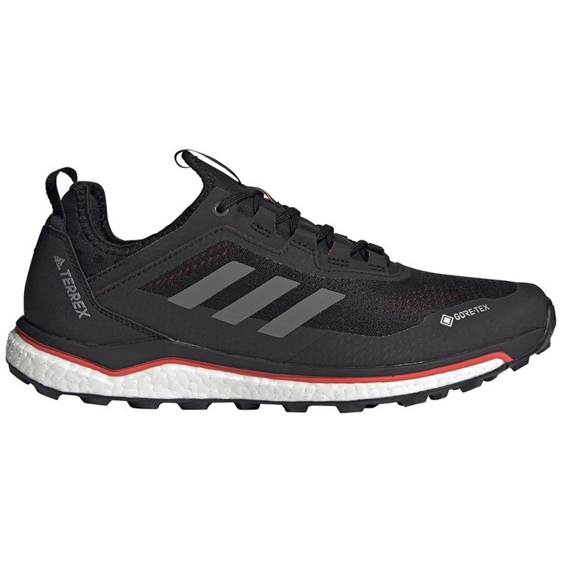 Adidas Terrex Agravic Flow scarpe da uomo nere e rosse FU7448 nero