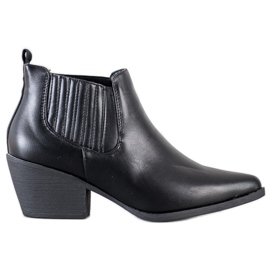 Cm Paris Stivaletti Corti In Spitz nero