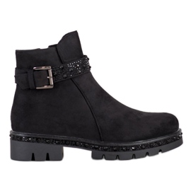 Bella Star Stivaletti Neri Con Ornamenti nero