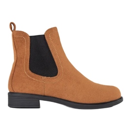 Eleganti stivali Chelsea marroni marrone