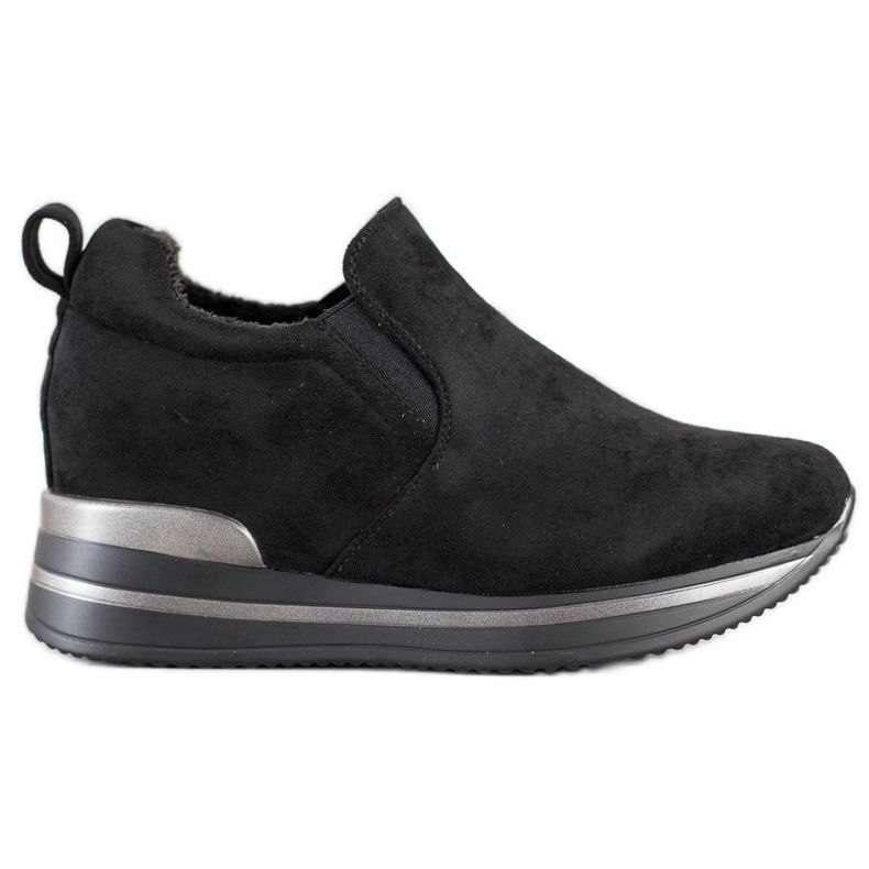 Gogo Scarpe calde sulla piattaforma nero