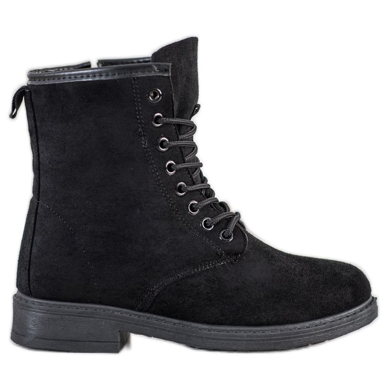 Emaks Trapper in pelle scamosciata nero