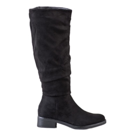 Sweet Shoes Stivali in pelle scamosciata nero