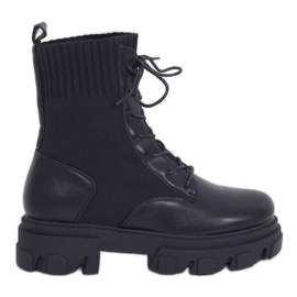 Stivali calzino neri NS156P Nero