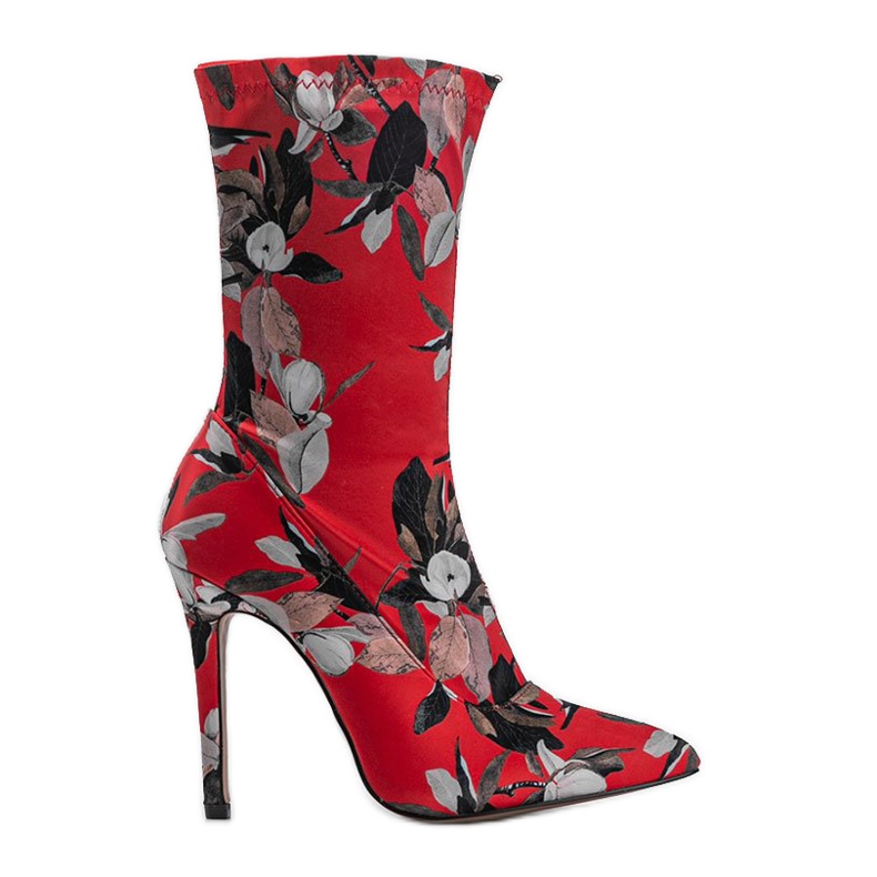 Stivaletti rossi con calzino Santana rosso