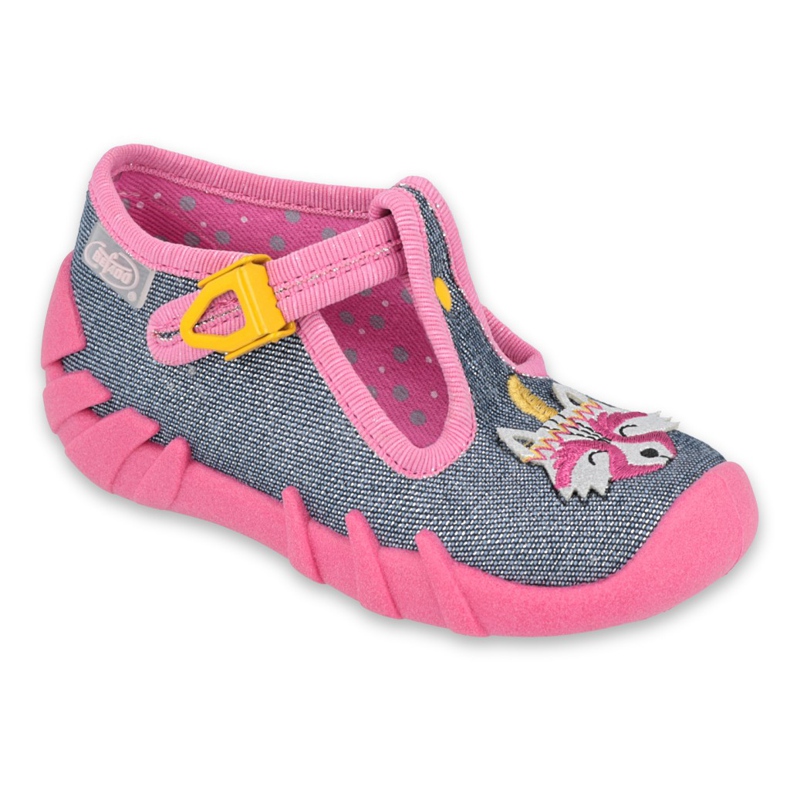 Scarpe per bambini Befado 110P395 rosa grigio