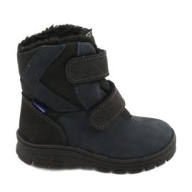Stivali con una membrana Mazurek 1351 blu navy nero marina
