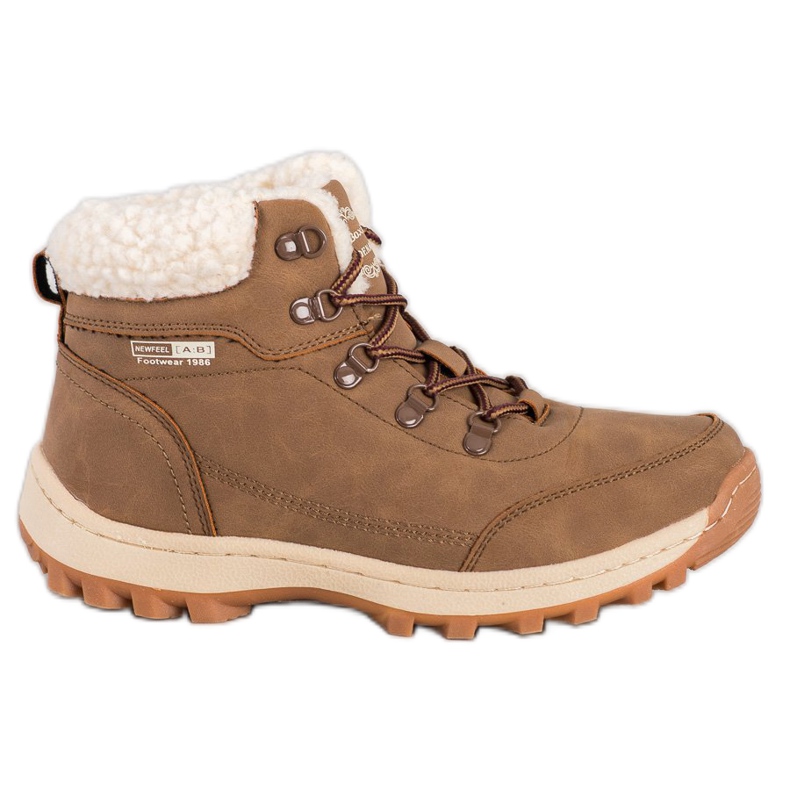 Ax Boxing Scarpe da trekking con montone marrone