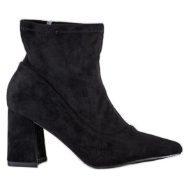 SHELOVET Stivaletti Slip-on In Spitz nero