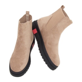 Stivali Jodhpur con suola alta, beige NS139P Beige