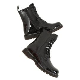 Giacche di martore laccate nere MS-1945 Black nero