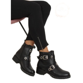 Stivali militari neri X581 Black nero argento