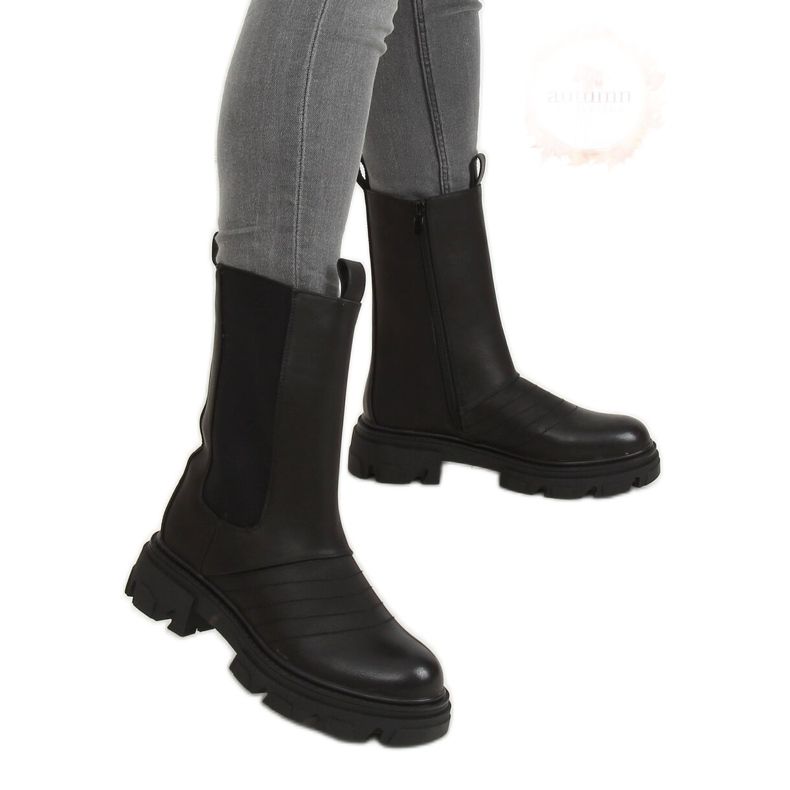 Stivali da moto neri D-5 Black nero