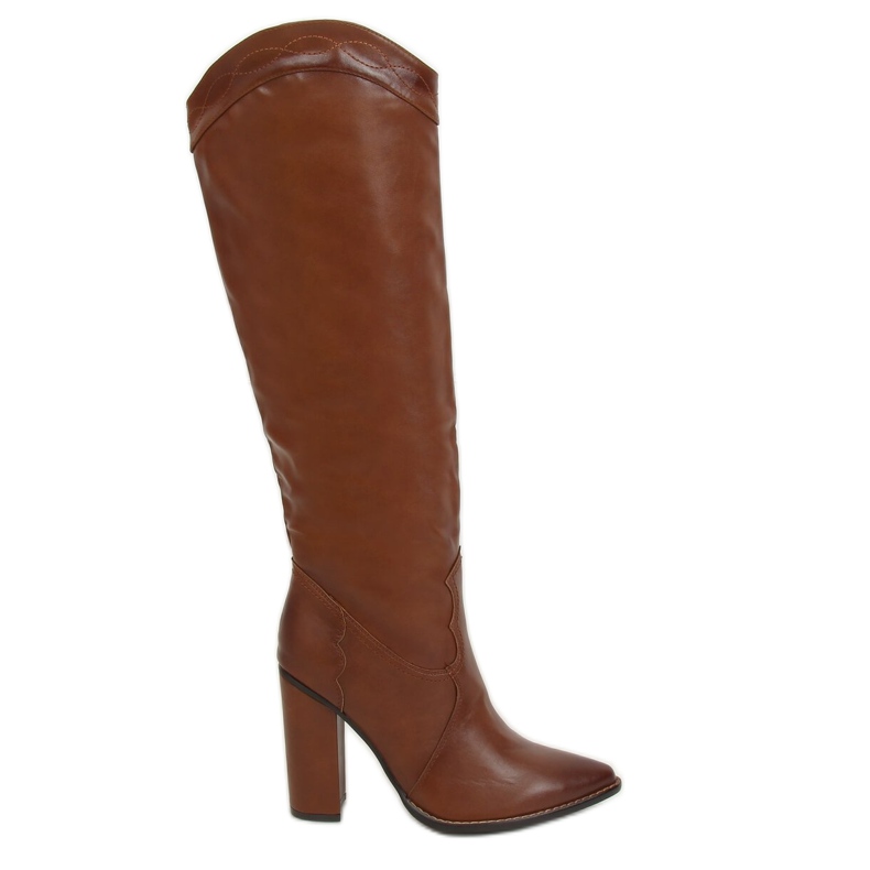 Stivali con accento cowboy marrone RB81P Camel