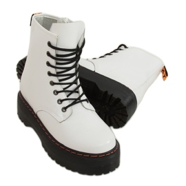 Stivali Martens su suola alta, bianco KS-1255 White