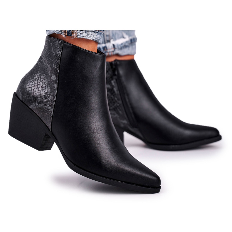 Stivali da donna Warm Black Meatown nero grigio