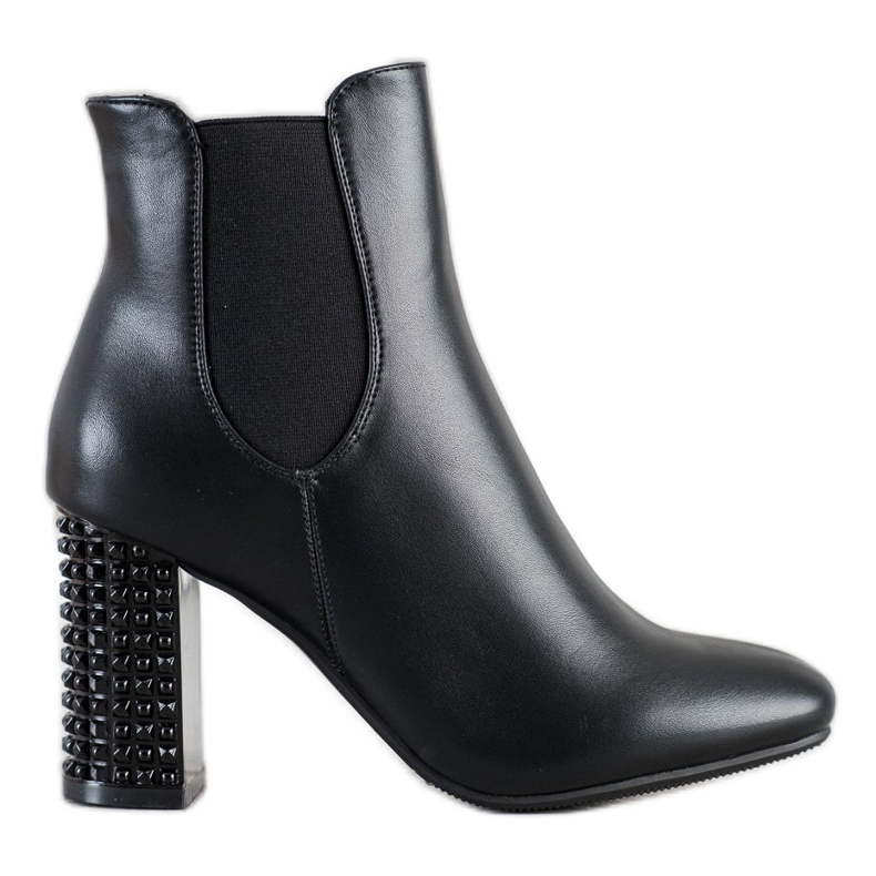 Kayla Stivali Con Tacco Decorativo nero
