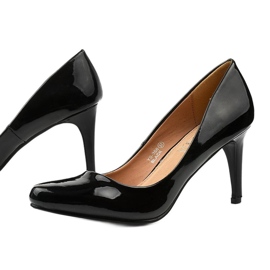 Décolleté nere sul tacco YS-356A nero