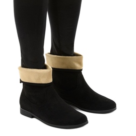 Stivali slip-on Islevine in simil camoscio nero