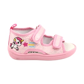 American Club Sandali ciabatte americane TEN38/20, inserto in pelle rosa