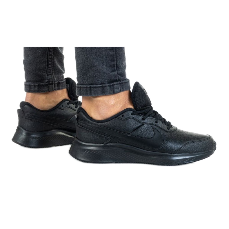 Scarpa Nike Vesity Leather Gs Jr CN9146-001 nero rosso