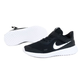 Scarpa Nike Revolution 5 Flyease Psv Jr CQ4648-004 bianco nero