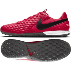 Scarpa da calcio Nike Tiempo Legend 8 Academy Tf M AT6100 608 rosso arance e rossi