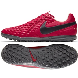 Nike Tiempo Legend 8 Club Tf AT6109 608 scarpe da calcio rosso rosso