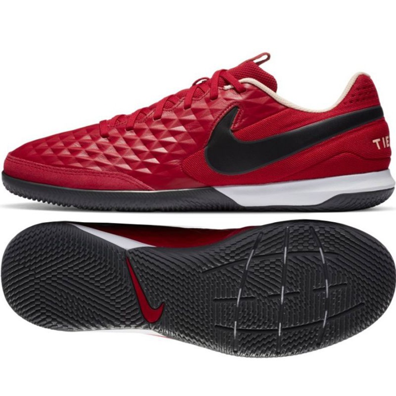 Nike Tiempo Legend 8 Academy Ic M AT6099 608 scarpe da calcio rosso arance e rosse