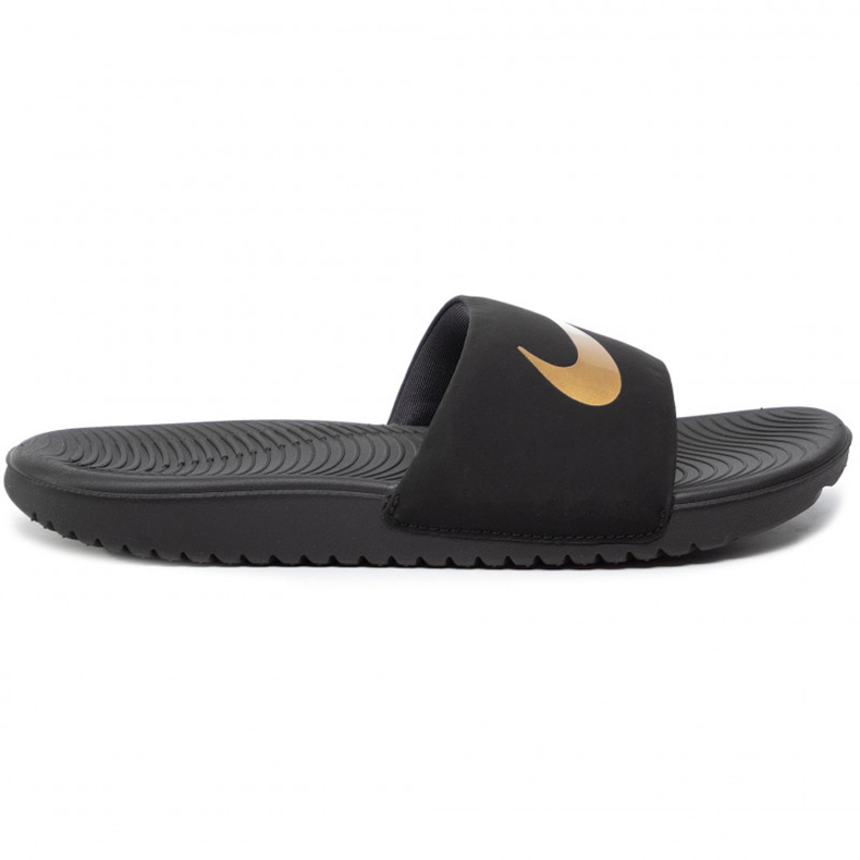 Nike Kawa Slide (GS / PS) pantofole nere per bambini 819 352 003 nero