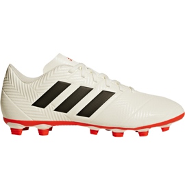 Scarpe da calcio Adidas Nemeziz 18.4 FxG D97992 multicolore bianco