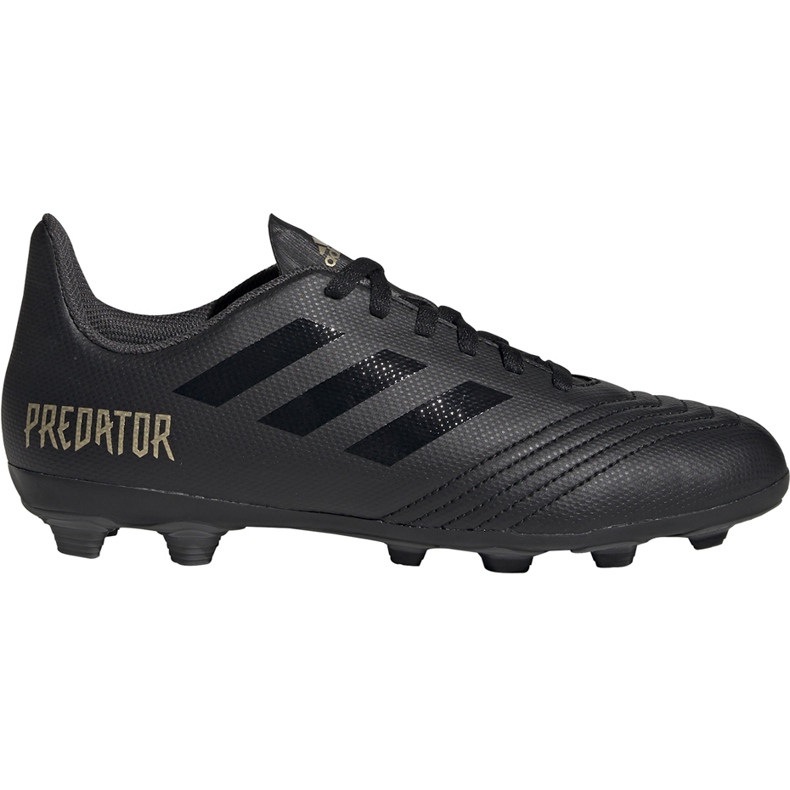 Adidas Predator 19.4 FxG Junior scarpe da calcio nere EF8989 nero nero