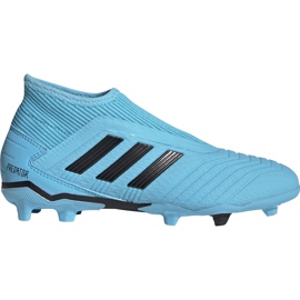Scarpe calcio adidas Predator 19.3 Ll Fg Junior blu EF9039