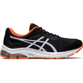 Scarpe da corsa da uomo Asics Gel Pulse 11 nere e arancioni 1011A550 003 nero