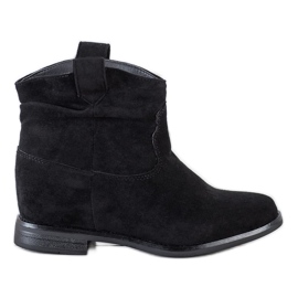 Marquiz Stivali da cowboy alla moda nero