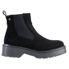 J. Star Stivali alla moda sulla piattaforma nero