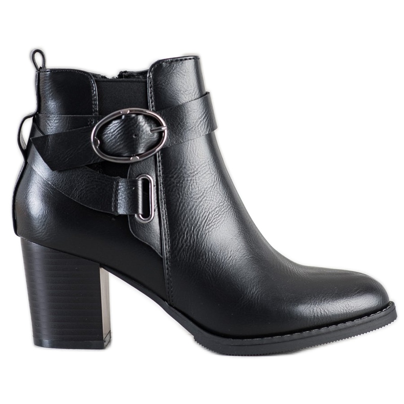 J. Star Stivali casual con fibbia nero
