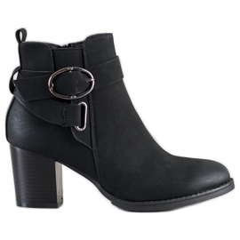 J. Star Stivali casual con fibbia nero