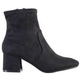 Cm Paris Stivaletti eleganti in pelle scamosciata nero