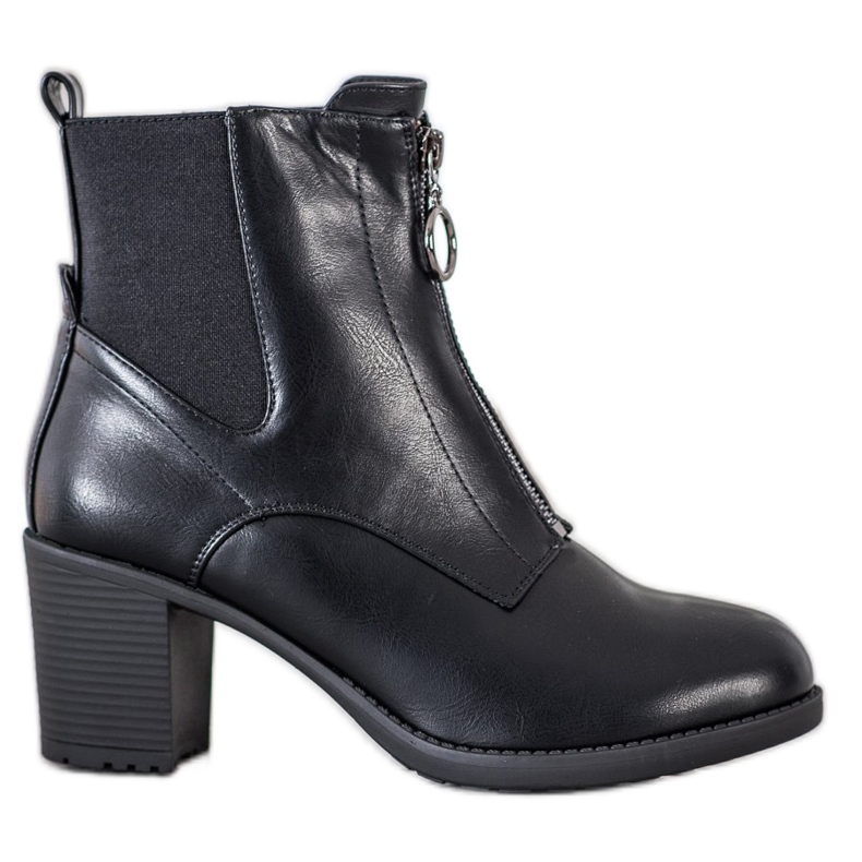 Gogo Stivali caldi con cerniera nero