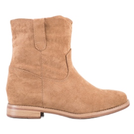 Seastar Stivali da cowboy caldi sulla zeppa beige