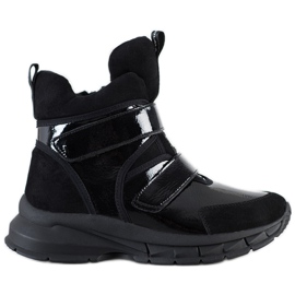 SHELOVET Stivaletti Invernali Con Velcro nero