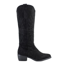 Small Swan Stivali da cowboy casual nero