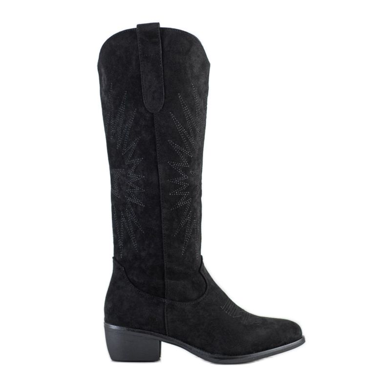 Small Swan Stivali da cowboy casual nero