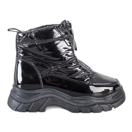 SHELOVET Stivali da neve sullo slider nero